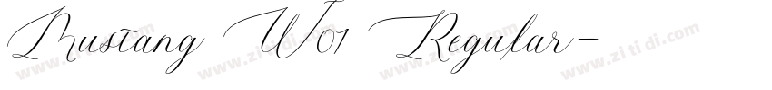 Mustang W01 Regular字体转换